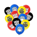 Pikkukuva 2 / 5: Transformers Lasten Juhlatarvikkeet Optimus Prime Bumblebee Robot Syntymäpäiväkoriste Numero Ilmapallo Banner Kertakäyttölautaset Kupit  (FMY) yellow 7pcs-10