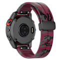 Pikkukuva 1 / 5: Tyyppi G Garmin Tactix 7 Pro/Fenix 7X/6X/6X Pro/5X Plus Musta Solki Kellon Ranneke 26mm Silikoni (FMY) Multicolor Style C