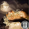 Miniatyrbillede 2 af 5: Batteridrevet Kobbertrådsguirlande med Feelygter 100/200 LED'er Feelygter Klynge Fyrværkeri Lysstreng til Have Julepynt (FMY) color 3M 100LED