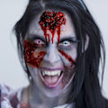 Miniatyrbild 3 av 5: Realism Bloody Stitches & Wounds Scary Face Scars - Vattentäta, Hållbara och Långvariga Tillfälliga Tatueringar för Vuxna - Perfekt för Halloween (FMY) 9 Sheets In One Package