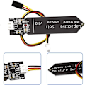 Miniatyrbillede 4 af 5: 10 stk. Kapacitiv jordfugtighedssensor modul 3.3-5.5v 3-benet W/gravity ledning korrosionsbestandig til  (FMY) Black