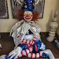 Miniatyrbild 4 av 5: Poltergeist Clown Docka Läskig Clown Plysch Docka Leksaker Mjuk Fylld Docka Dec, 100% Ny (FMY)