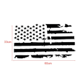 Miniatyrbillede 5 af 5: Bil Udvendig Motorhjelm Stickers USA Flag Dekal Vinyl Til Jeep Wrangler Holdbar Auto Dekoration Sticker  (FMY) Black