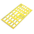 Miniatyrbilde 3 av 3: 2 stk Flytskjema Flytskjema Prosessdiagram Symboler Tegnemal KT Myk Plastlinjal Designplate (FMY)