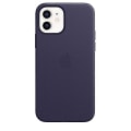 Miniatyrbild 2 av 2: Lädertelefonfodral för Iphone 12 Mini Läderfodral med Magsafe  (FMY) Deep Violet