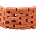 Miniatyrbillede 4 af 4: 100 stk. mursten Byggerolleleg, Størrelse 1,6*0,8*0,45 cm ler 1:16 blokke (FMY)