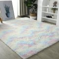 Miniatyrbillede 2 af 5: Enhjørning Værelses Dekoration Tæppe 60 X 120cm, Pastel Tæppe Til Børn, Shag Tæppe Til Børneværelse, Blødt Baby Legetæppe, Fuzzy Tæppe Til Stue  (FMY)