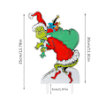 Miniatyrbillede 2 af 5: Julemanden Grinch KOMMER Belysning Juleudendørs Have Dekoration LED Belysning (FMY) D