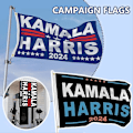 Miniatyrbillede 3 af 5: Kamala Harris 2024 Flag 3x5 Ft Harris til Præsident Flag med Messingøjer (FMY) A