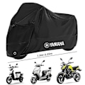 Miniatyrbild 3 av 5: Motorcykelöverdrag Vattentätt Alla Säsonger Dammskydd UV-Skyddande Utomhus Inomhus Motorcykelöverdrag För Yamaha R1 R3 R25 Mt-07 Mt-09  (FMY) S for 150cm