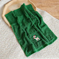 Miniatyrbilde 4 av 5: Julehåndklær: 3-delt sett med julenissen, reinsdyr og kransdesign - Myke, bomulls, 17,8\" L x 12,6\" B Perfekt for badet ditt O  (FMY) 3PCS