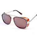 Pikkukuva 1 / 3: Wekity Retro Steam Punk Aurinkolasit Pyöreät Steampunk Kaksoissilta Aviator Lasit Naisille Miehille (FMY)