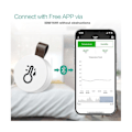 Miniatyrbillede 3 af 5: 2 stk Trådløs Termometer Hygrometer Bluetooth Fjernbetjening Termometer Præcis Indendørs Temperatur (FMY)