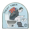 Miniatyrbild 1 av 5: Toalett Timer 5 Minuter Tryckt Multifunktionell Noggrann Känslig Avkoppling Rolig Present Badrum Poop Timer Sandsläpp Hem Användning KAESI  (FMY) D