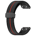 Miniatyrbilde 4 av 5: Urklokkebånd i svart spenne med dobbel farge for Garmin Tactix 7 Pro/Fenix 7X/6X/6X Pro/5X Plus 26 mm (FMY) Multicolor Style E Garmin Tactix 7 Pro