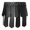 Miniatyrbillede 4 af 4: Gammel Romersk Legion Gladiator Kampbælteskørt Gothic Steampunk PU Læder Rustning Middelalderlig Græsk Cosplay Kostume Mænd Kvinder Larp (FMY) Dark brown One Size