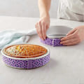 Miniatyrbillede 3 af 5: 4-delt Bake Even Strip, kageform fugtstrips, superabsorberende tyk bomuld, kagestrips til bagning, kageformstrips (FMY)