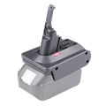 Miniatyrbillede 1 af 5: V7 V8 Adapter til 18V Lithium-ion Batteri Konverter til V7 V8 Værktøj Brug til V8 Serie (FMY) GrayBlack