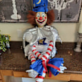 Miniatyrbild 2 av 5: Poltergeist Clown Docka Läskig Clown Plysch Docka Leksaker Mjuk Fylld Docka Dec, 100% Ny (FMY)