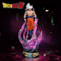 Miniatyrbillede 2 af 5: 25 cm Dragon Ball Figur Son Goku Figur Super Saiyan Figurer PVC Model Statue Dukke Rumindretning Samling Ornament Legetøj Gaver (FMY) no box
