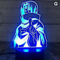 Miniatyrbillede 1 af 4: 3D natlys Naruto-teamet hvirvel Naruto Sasuke Sakura karakter lysdiode natlys (FMY) G