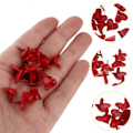 Miniatyrbilde 2 av 3: 50 stk Mini Brads Hjerteformet Brad Pastell Brads for Scrapbooking Håndverk Making Stempling og DIY - 11mm (Rød)  (FMY) Red