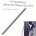 Miniatyrbild 1 av 5: S24 Ultra Styluspenna för Galaxy S24 Ultra 5G - Precision 0,7 mm spets, 4096 trycknivåer, trådlös, kompatibel med alla versioner (FMY) Titanium Violet