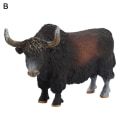 Miniatyrbillede 1 af 5: Yak Model Realistiske Uddannelseslegetøj Nyhed Simulering Tyr Aktionsfigurer Børnegaver  (FMY) B