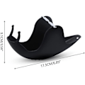 Miniatyrbillede 5 af 5: Røgelseholder, myggespiralholder, snegleformet røgelsesbrænderholder til boligindretning på kontoret i soveværelset, myggespiralornament (FMY) Black