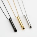 Miniatyrbilde 5 av 5: Angstdempende Halskjede, 6 cm anheng reduserer stress pustende halskjede halskjede avslappende muskler for hjemmet for menn kvinner  (FMY) rose gold