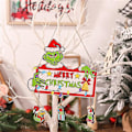 Miniatyrbilde 1 av 4: God Jul Tre Grinchen Stjal Julen Henger Ornamenter Juler Tre Dør Dekorasjon Morsom Skilt Hjem Gave (FMY) A