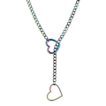 Miniatyrbillede 1 af 2: Ring Slip Chain Rustfrit Stål Slipchain Halskæde Til Kvinder Mænd (FMY) Colorful