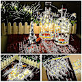 Miniatyrbilde 5 av 5: 12 stk flaske lys, korkelys for vinflasker, 2m 20 LED fe lys (FMY)