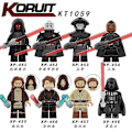Pikkukuva 1 / 5: \"KT1059 Star Wars -sarjan Darth Vader Obi-Wan -hahmot 8 lasten rakennuspalikkalelua\" (FMY)
