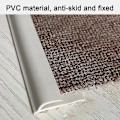 Pikkukuva 2 / 3: 2 metriä reunalistaa - PVC-maton reunalista - kumilattian siirtymälista - itseliimautuva T-lista (FMY) Beige