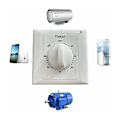 Miniatyrbillede 3 af 4: AC 220V Højtydende Pump Timer Switch Elektronisk Kontrol Mekanisk Nedtællings Stik Tidsafbryder-60min  (FMY)