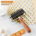 Miniatyrbilde 3 av 5: Gitterkutter i rustfritt stål, deigrullekutter bakeverktøy for kaker, paier, pizza, brød (FMY) As Shown