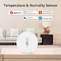 Miniatyrbillede 2 af 5: Zigbee Trådløs Temperatur- & Luftfugtighedssensor Indendørs Termometer Og Hygrometer Fjernmonitor (FMY)