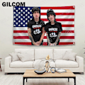 Miniatyrbild 1 av 5: Jake och Johnnie Flagg Affisch The TINAS Polyester Tryckt med Mässingsöljetter Gobeläng Banner för Vägg Rum Heminredning  (FMY) as the picture22996 60 x 90cm
