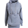 Miniatyrbild 1 av 3: Hoodie med husdjursfickor för hundar och katter för unisex Hoodie Hu Pocket  (FMY) GRAY S