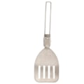 Miniatyrbillede 1 af 4: Rustfrit stål foldbar spatel med låsedesign, letvægts bærbar foldbar madspatel til udendørs camping madlavning (FMY) Spatula