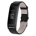 Miniatyrbild 3 av 5: Äkta läderarmband för Fitbit Charge 4/3 med spänne i rostfritt stål (FMY)