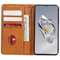 Miniatyrbild 2 av 5: För OnePlus Nord CE4 5G Fodral PU Läder Plånboksfodral Kalvstruktur Telefonskal med Magnetlås  (FMY) Khaki