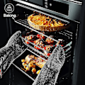 Miniatyrbild 5 av 5: 932f Extremt Värmebeständiga Handskar För Grill BBQ, Vattentäta Långärmade Pit Grillhandskar För Fritös, (FMY)