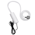 Miniatyrbillede 1 af 5: Akvarie USB Luftpumpe Lille Oxygenpumpe Med 2 Luftsten Slange Hængende Spænde Til Fisketank Udendørs Fiskeri  (FMY) White With 2 Air Stone