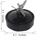 Miniatyrbild 2 av 5: För Ninja Blender Montering 7 Fenor, Extraktorblad Blender Kopp Delar för BL451 BL456 (FMY) Black  Silver