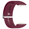 Miniatyrbillede 4 af 5: Udskiftningsarmbånd til Huawei Watch D - Justerbart silikoneurrem (FMY) Wine Red