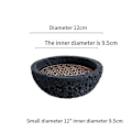 Miniatyrbillede 2 af 5: Japansk Planet Vulkansk Sten Kunstnerisk Fad Pendul Skaldyr Sushi Sashimi Isplade Røgplade, 1 (FMY) Black