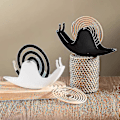 Miniatyrbillede 1 af 5: Røgelseholder, myggespiralholder, snegleformet røgelsesbrænderholder til boligindretning på kontoret eller i soveværelset, myggespiralornament (FMY) White