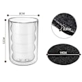 Miniatyrbild 2 av 5: Latte Macchiato Glas, Dubbelväggigt, 350 ml, 6-pack, Termoglas i Borosilikatglas, Espressokoppar, Kaffeekoppar, Dricksglas, Cappuccinokoppar, Iskaffe (FMY) style8233